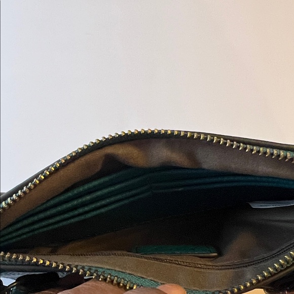 Joy Mini Crossbody Peacock Wristlet Removable Straps Vegan Leather NWOT - Picture 9 of 15